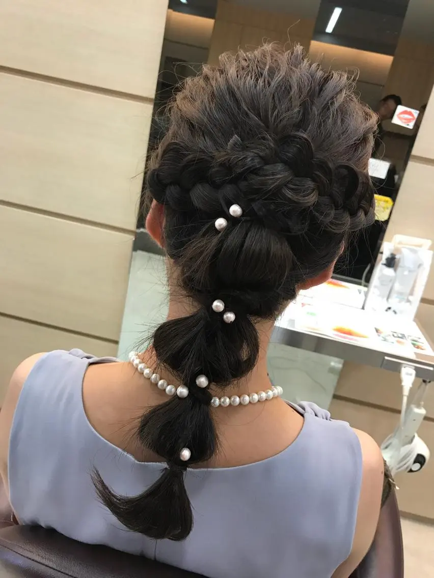 ロング ヘアアレンジ 顔まわり🤍小顔 カット🤍みさきのヘアスタイル