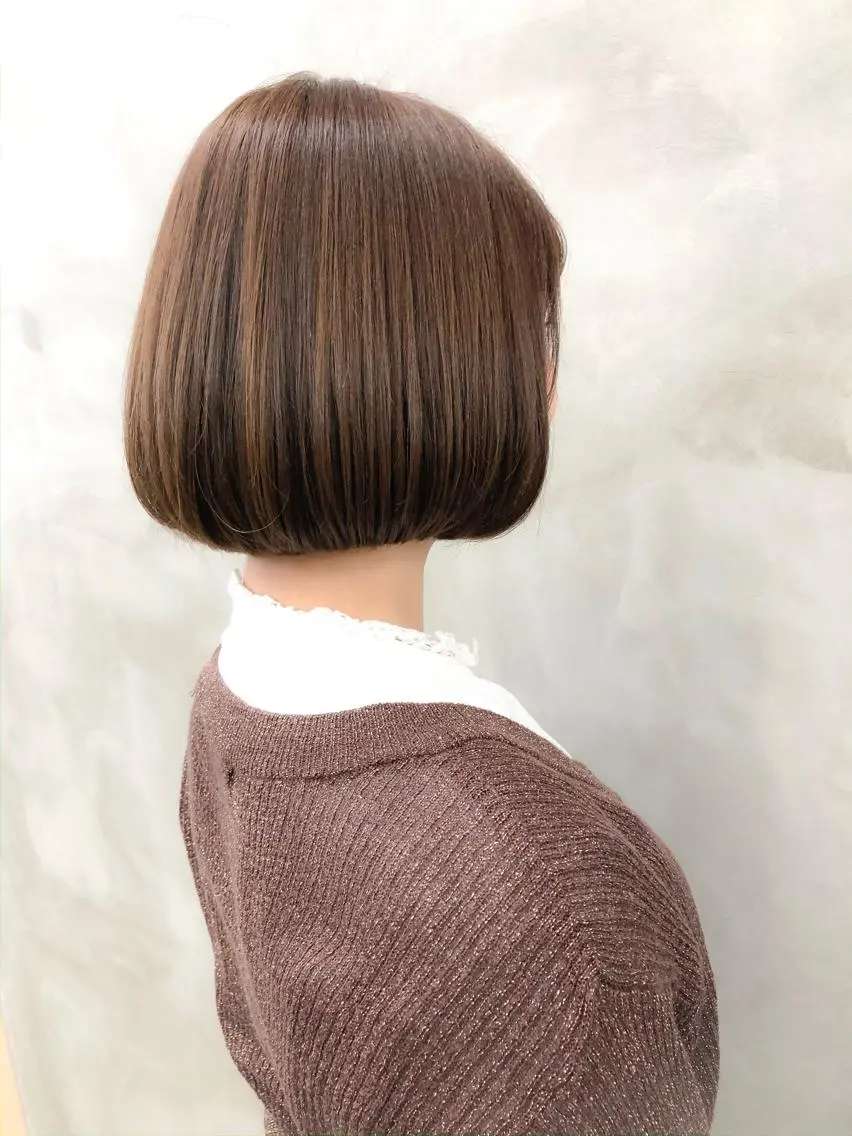 ショート カラー ベージュカラー ボブ ショート・ボブ 徳竹淳一のヘアスタイル