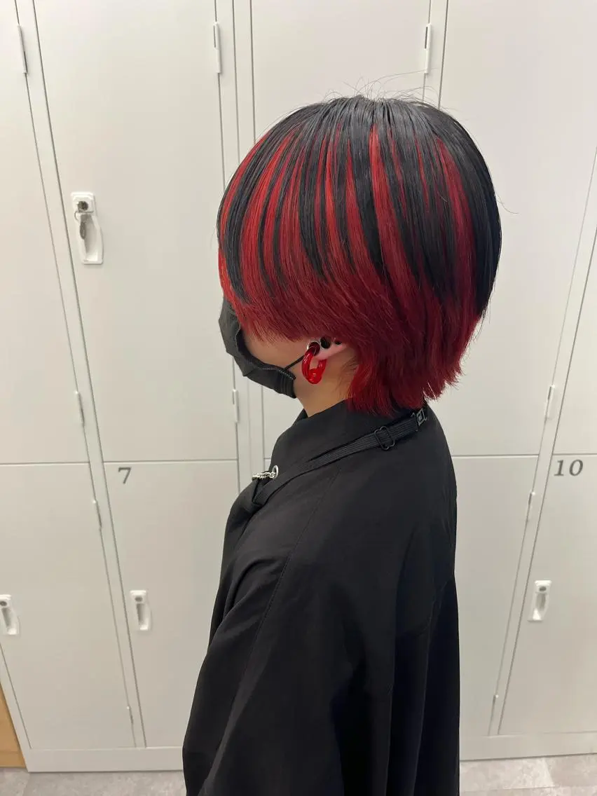 ショート カラー ヘアカラー トリートメント ヘアセット 🎀透明感 カラー🎀ミズキのヘアスタイル