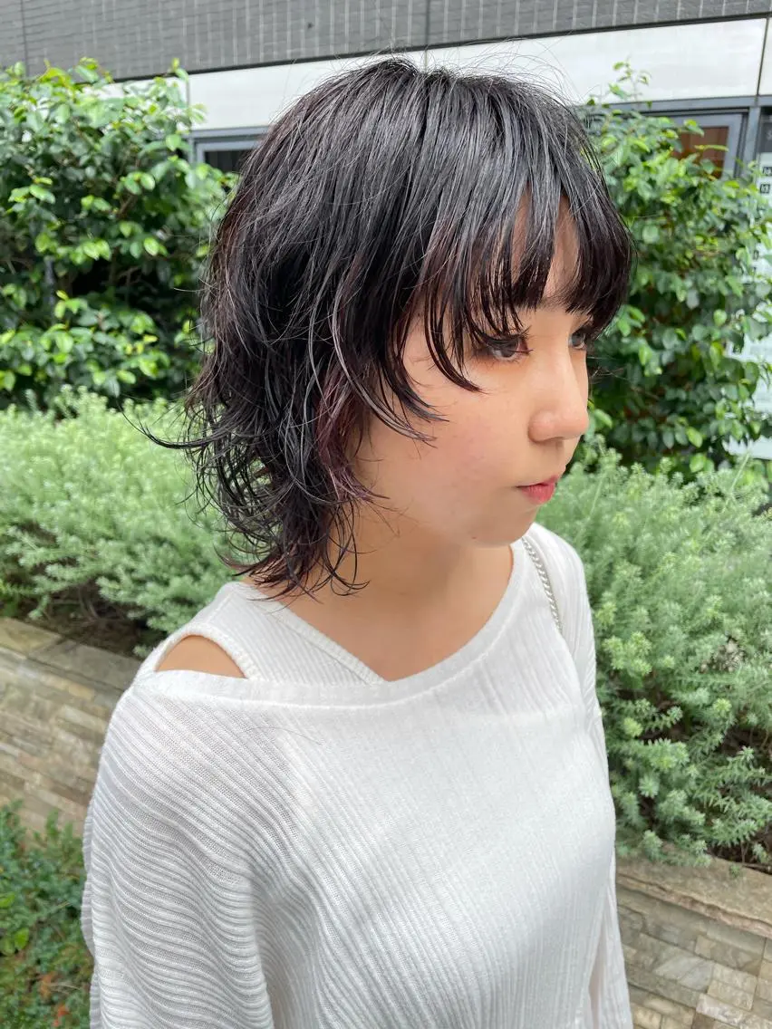 ミディアム カラー パーマ ヘアアレンジ メンズ キッズ ネイル マツエク・マツパ tatsumi/ボブ ウルフ/レイヤーのヘアスタイル
