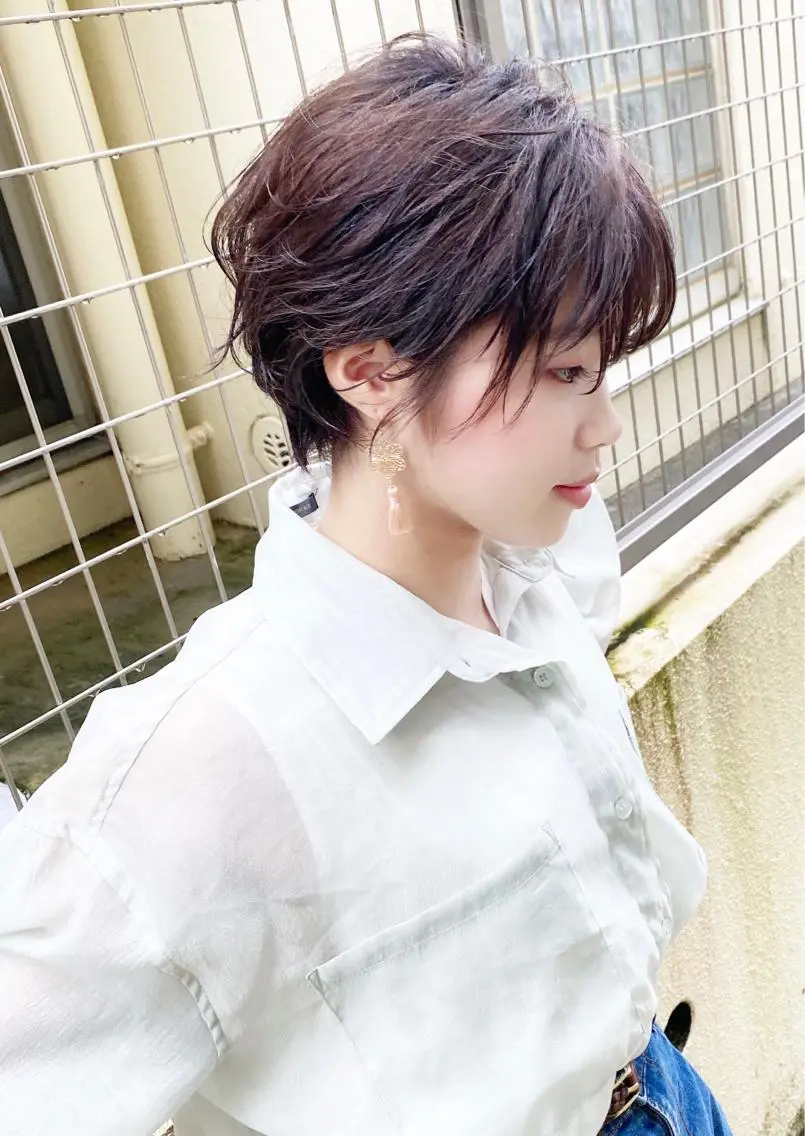ショート カラー ショートヘア カット ヘアカラー トリートメント grand juteのヘアスタイル