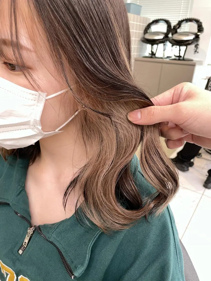 ミディアム カラー *モデル募集🤍横浜 透明感カラー🫧のヘアスタイル