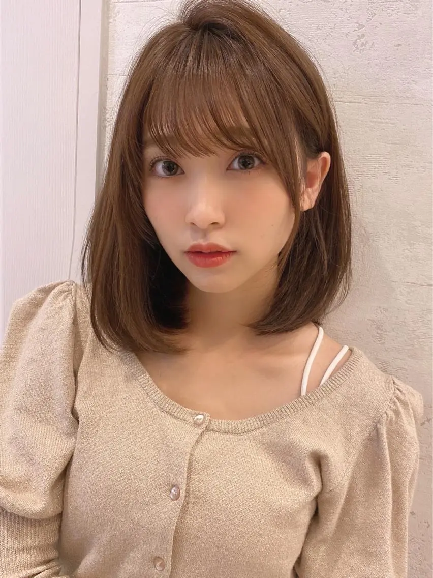 ショート カラー ボブ サイドバング 小顔カット カット ヘアカラー トリートメント ツヤ髪になりたい方へ 🩷柴田知亜希のヘアスタイル