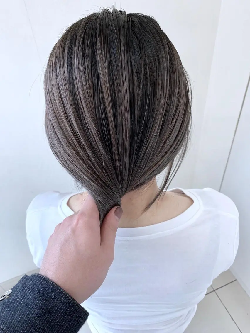 ミディアム 穐田 司樹のヘアスタイル