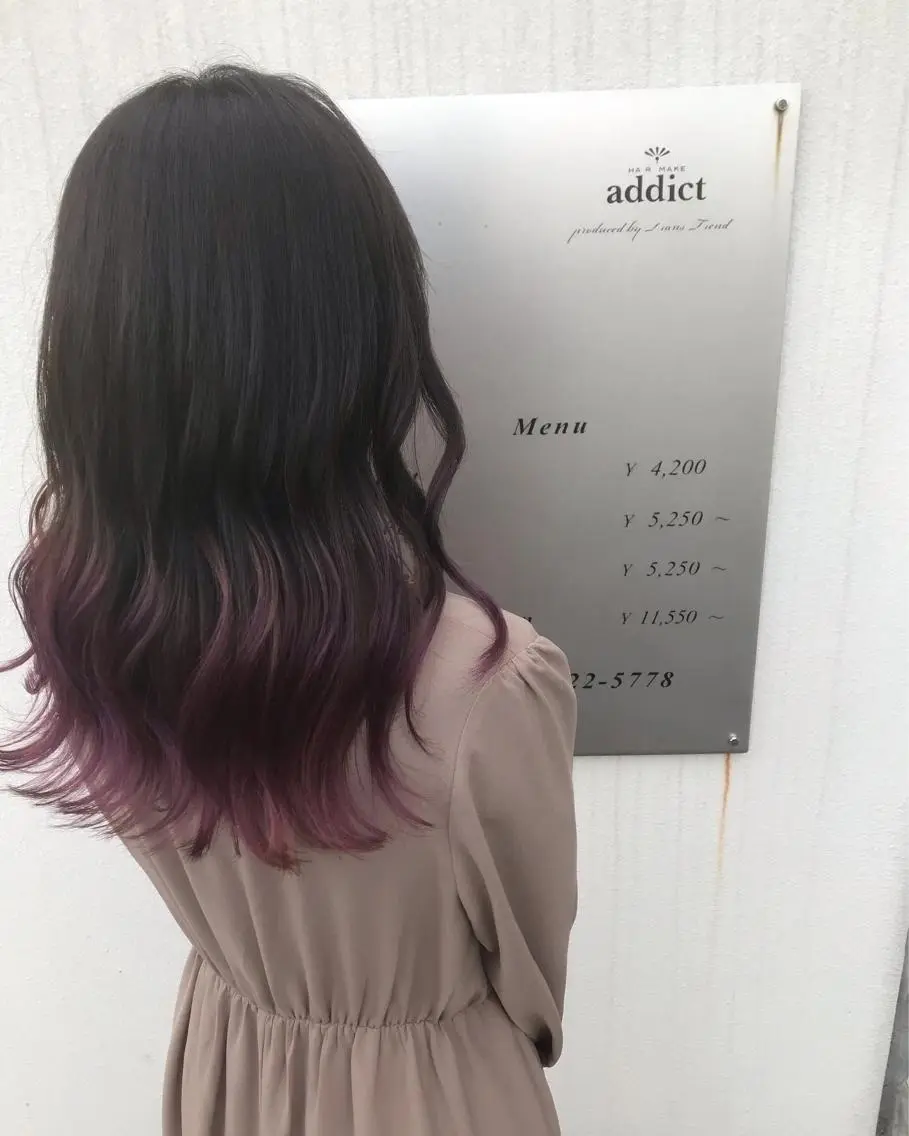 ロング カラー グラデーションカラー addict⭐️ 江川　颯也💎のヘアスタイル