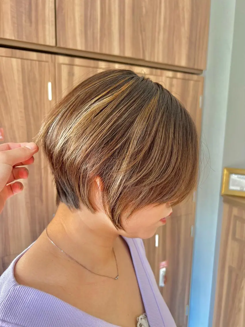 ショート ヘアカラー 大人ショート/ 高下将一のヘアスタイル