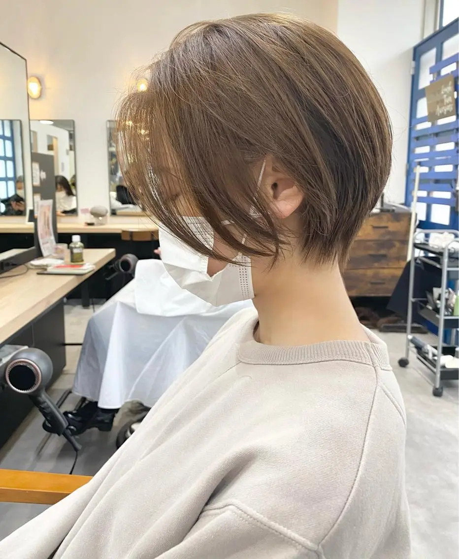ショート カラー ヘアアレンジ ショートヘア 横浜縮毛矯正 ☆渋谷良太のヘアスタイル