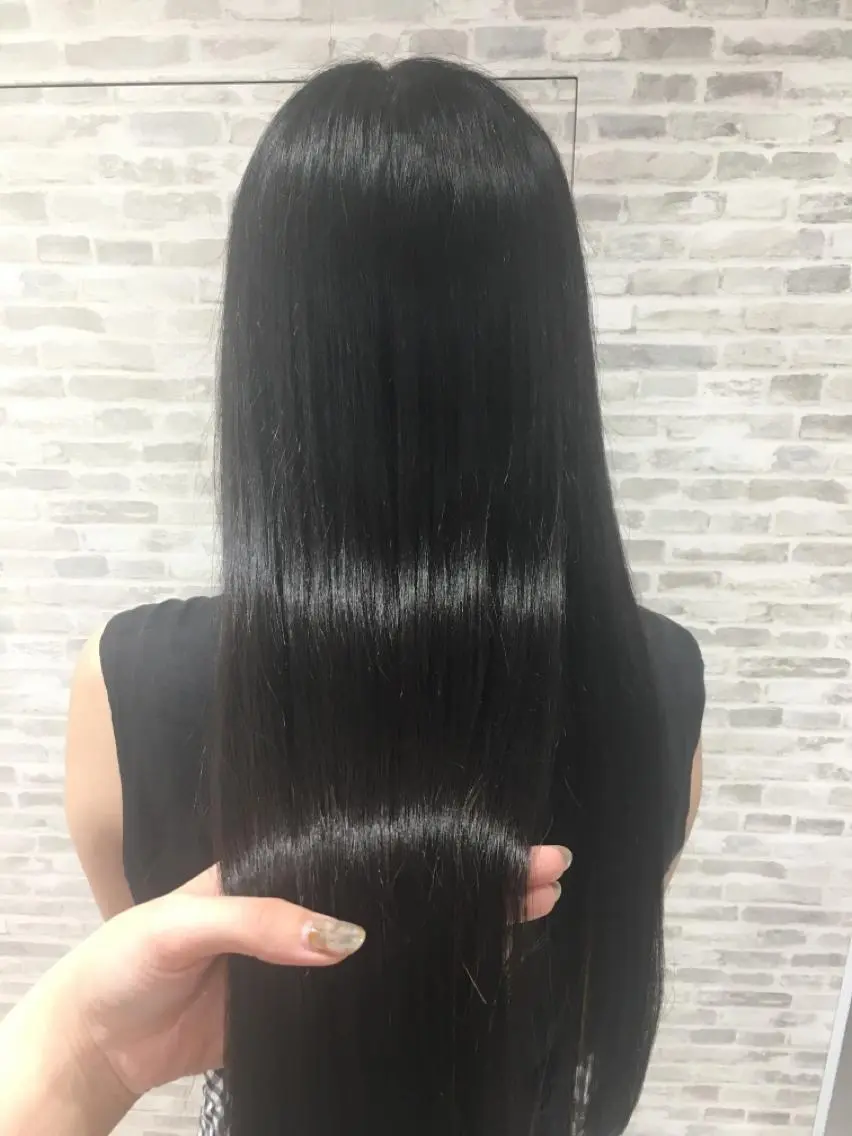 ロング カット 縮毛矯正 トリートメント ✨圧倒的ツヤ髪✨ 小野あすかのヘアスタイル