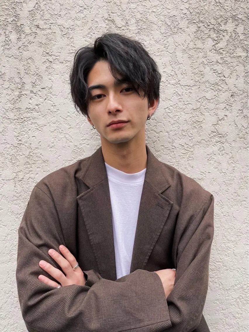 ショート パーマ メンズ メンズパーマ ニュアンスパーマ Chlom🌿Top Stylist沖田のヘアスタイル