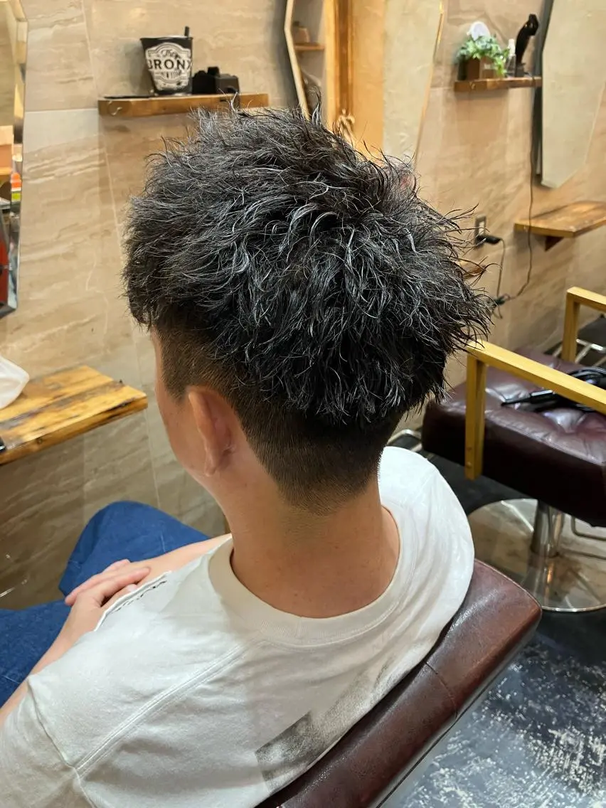 パーマ メンズ カット パーマ メンズ特化/パーマ/ フェードWATARUのヘアスタイル