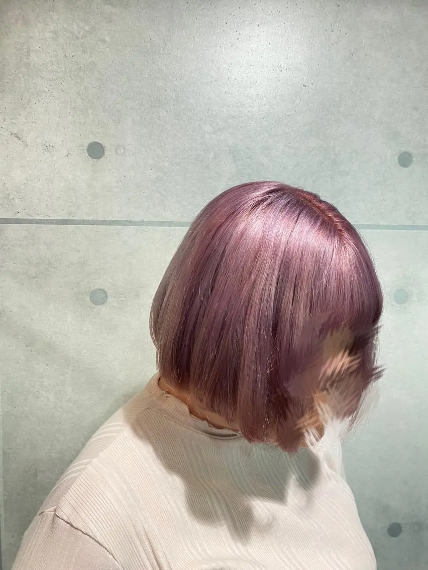 ショート カラー ピンクカラー パープルカラー カラー専門美容師🫧 舘田千乃🫧のヘアスタイル