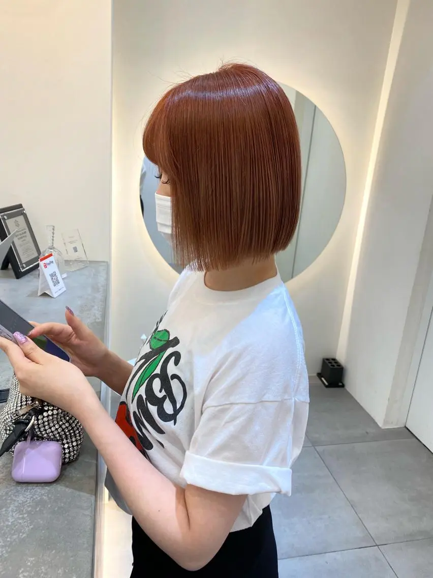 ショート 透け感たっぷり柔らか 梨花子🌼のヘアスタイル