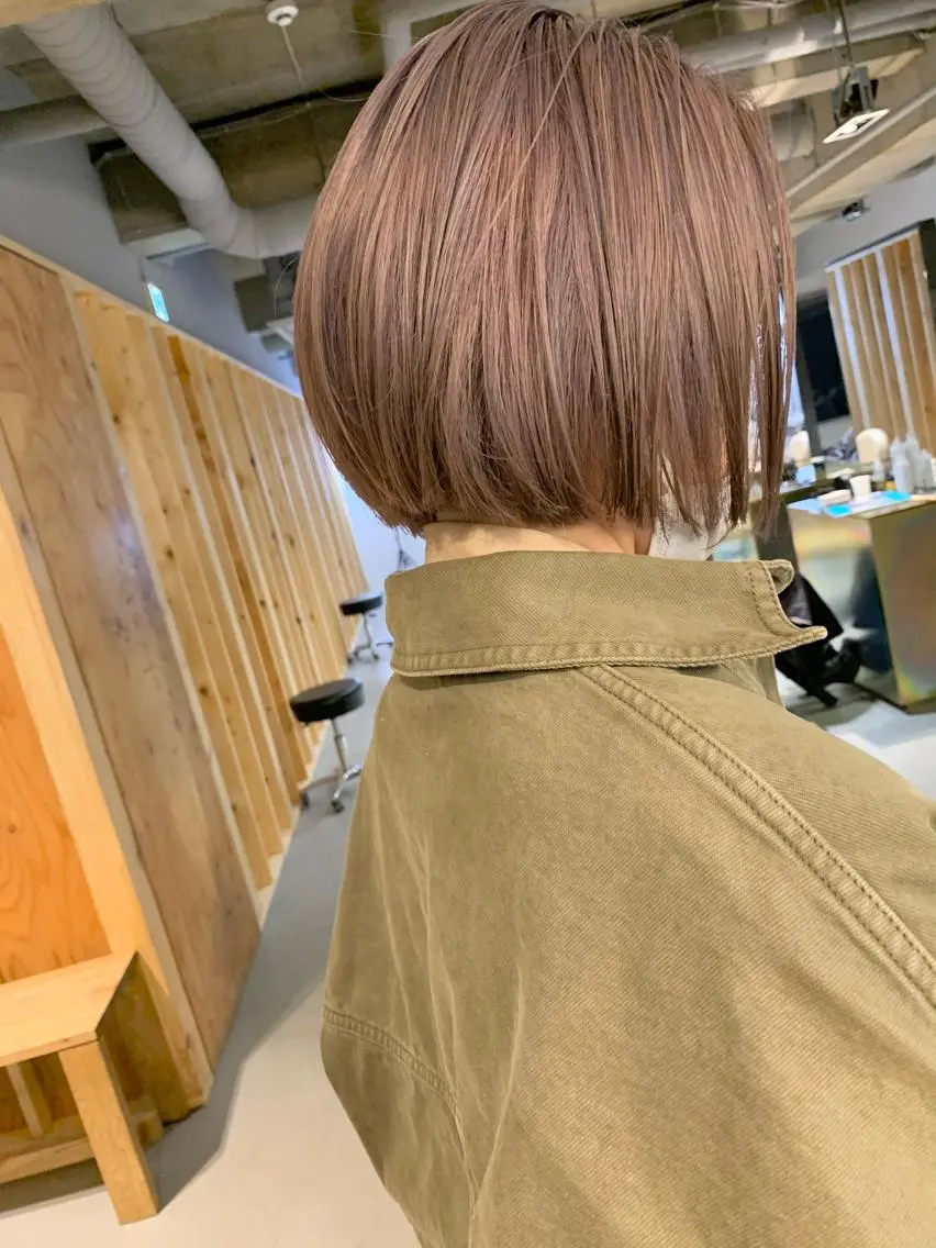 ショート カラー ベージュカラー ラベンダーカラー ラベンダーベージュ tension 【テンション】のヘアスタイル