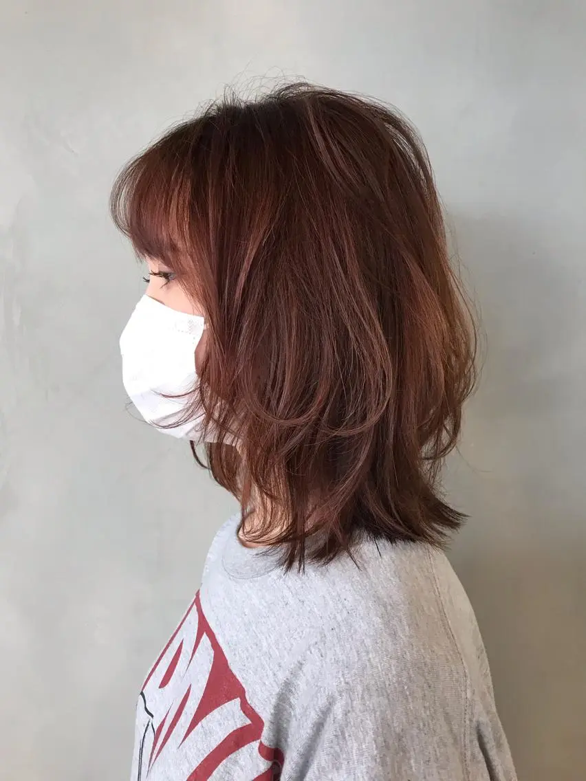 ミディアム カラー ヘアアレンジ ネイル マツエク・マツパ 滝島 真帆のヘアスタイル