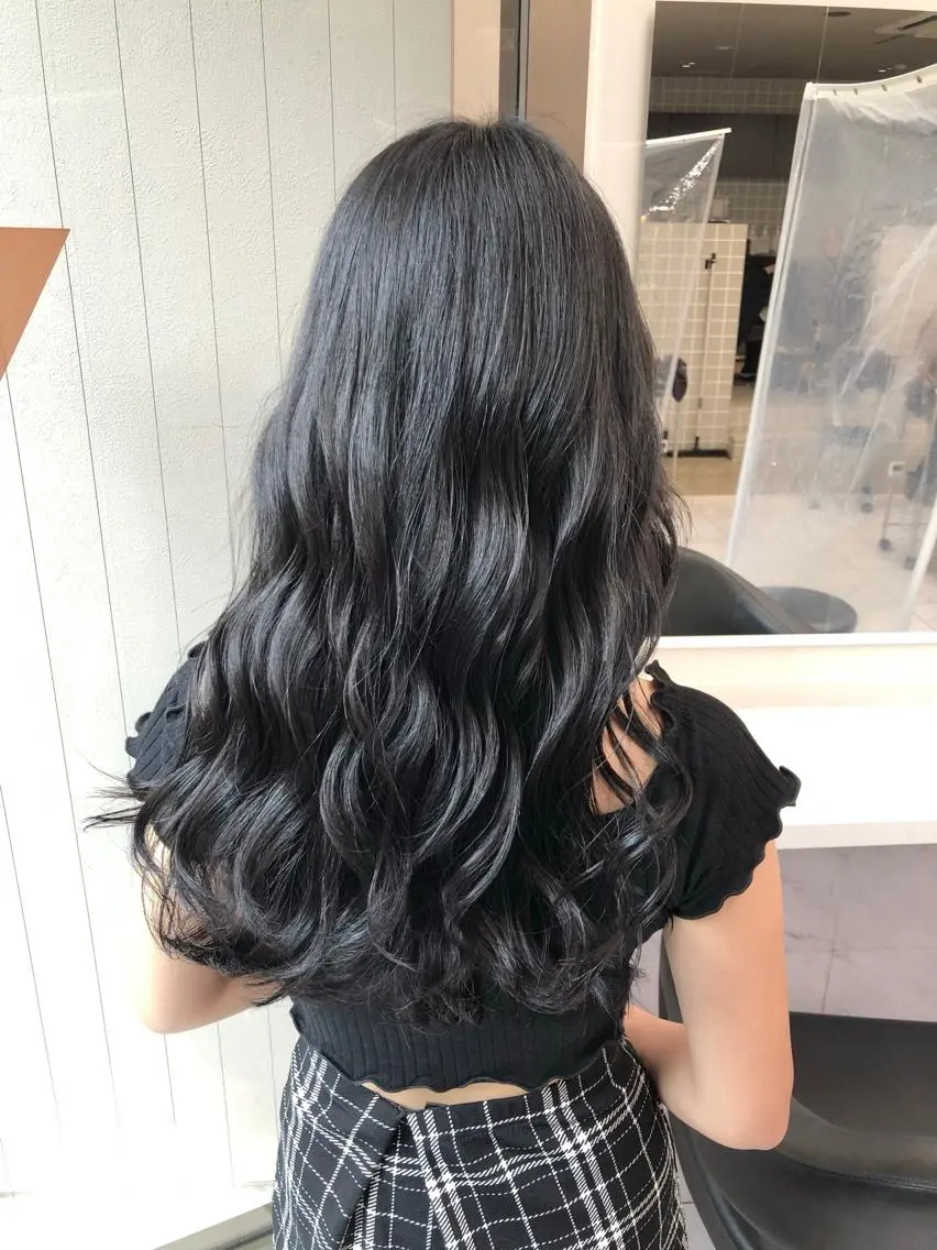 セミロング カラー パーマ ヘアアレンジ メンズ キッズ ネイル マツエク・マツパ 上品＆韓国風 🥀海心🥀のヘアスタイル