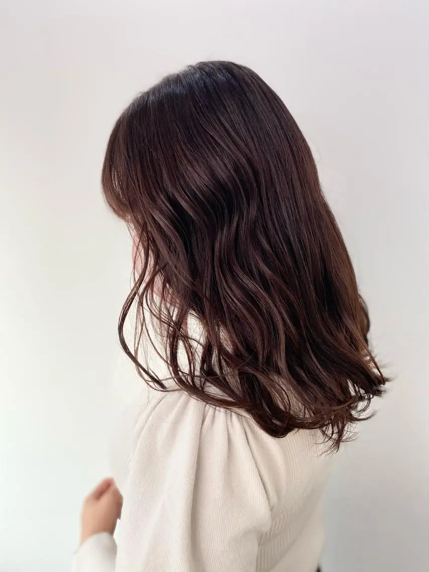 セミロング カラー グレージュ ピンクカラー opus 店長大和 レイヤー/赤み消しのヘアスタイル