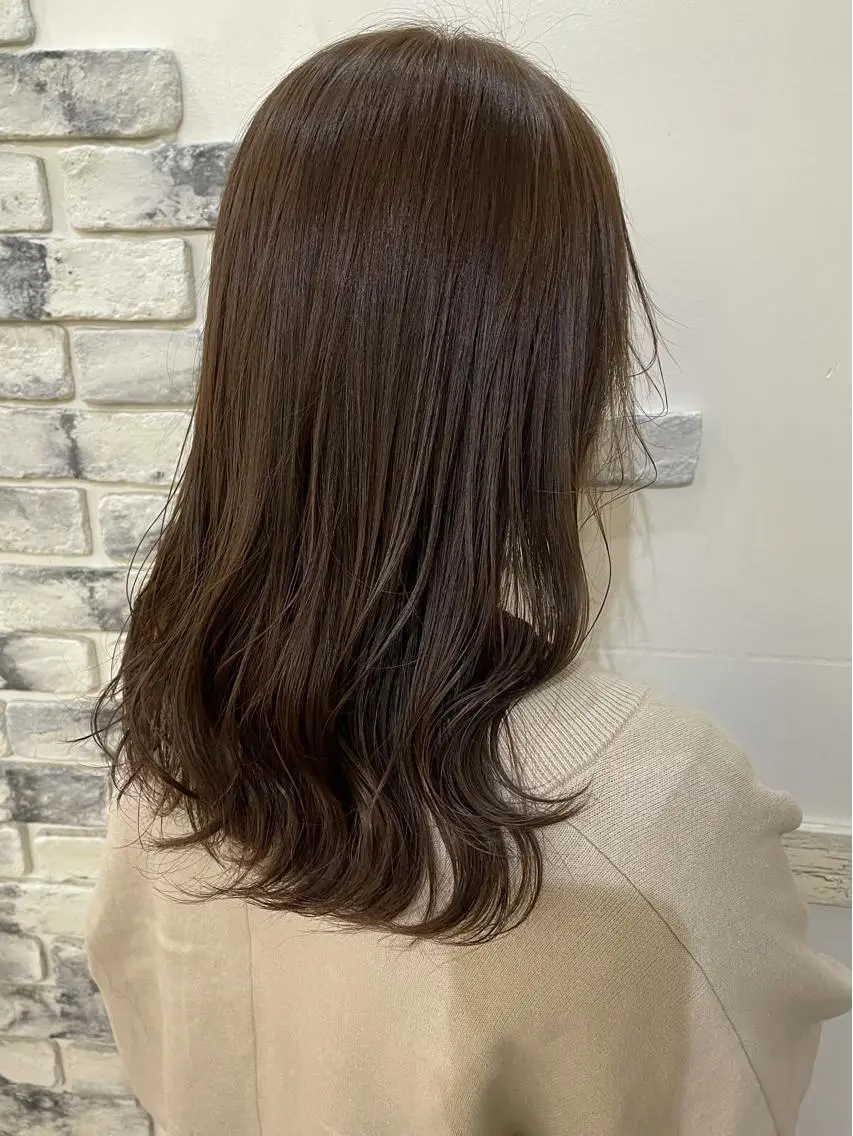 カラー ブラウンカラー ココアブラウン ヘアカラー トリートメント 後藤 陽花子のヘアスタイル