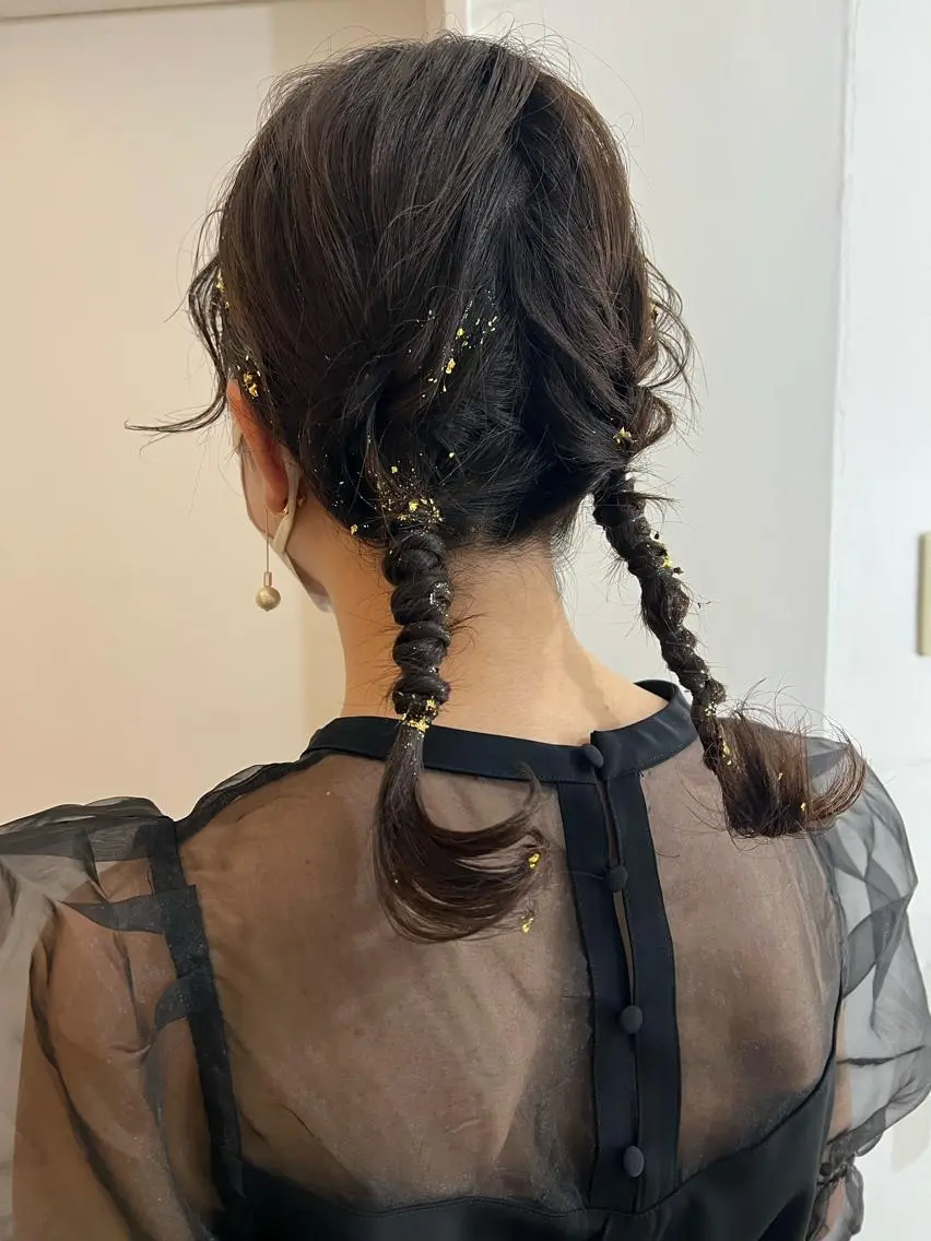 ミディアム カラー ヘアアレンジ ツキノキ　ミナ 8月から西梅田店のヘアスタイル