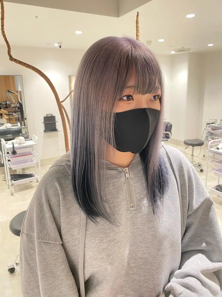 セミロング カラー カット ヘアカラー トリートメント stylist トモヤのヘアスタイル