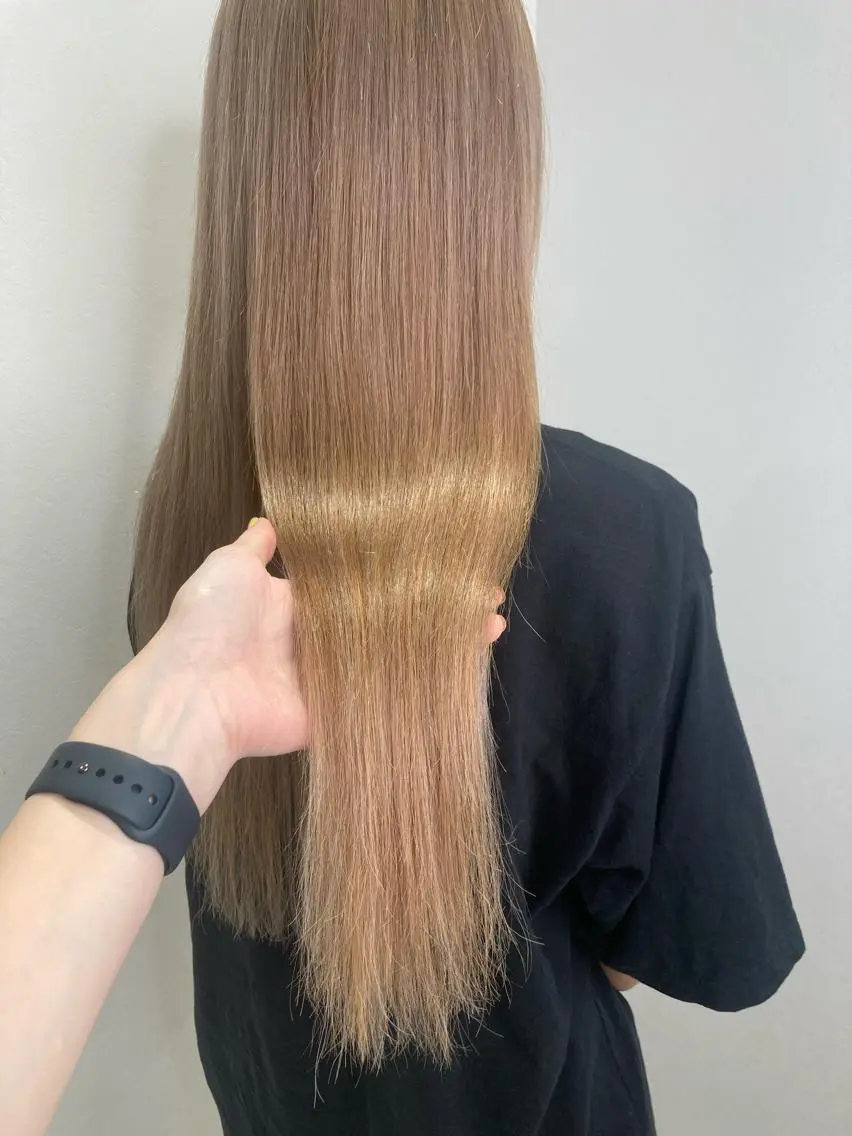 ミディアム エクステ ヘアカラー トリートメント エクステ ENA💗NEXT /ハイトーンエクステのヘアスタイル