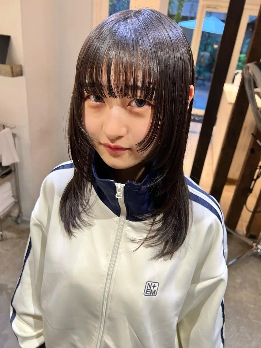 ミディアム 【ロングウルフカット 姫カット】伊藤裕哉のヘアスタイル