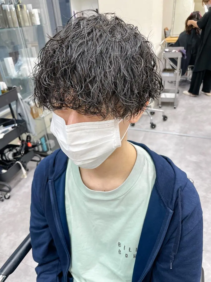 ショート パーマ メンズ カット パーマ メンズパーマ メンズ特化ryoのヘアスタイル