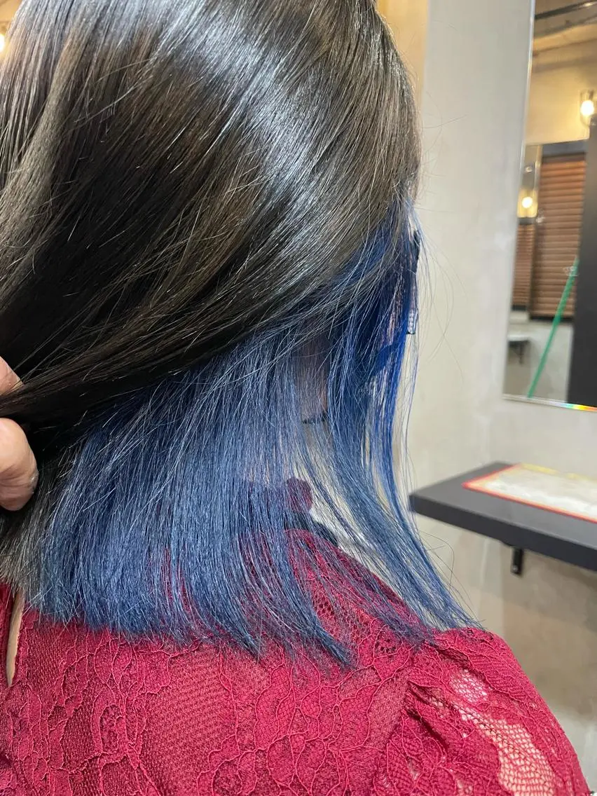 カラー ブルーカラー ヘアカラー 🔥ハイトーン🔥 🌈柴田尚貴🌈のヘアスタイル