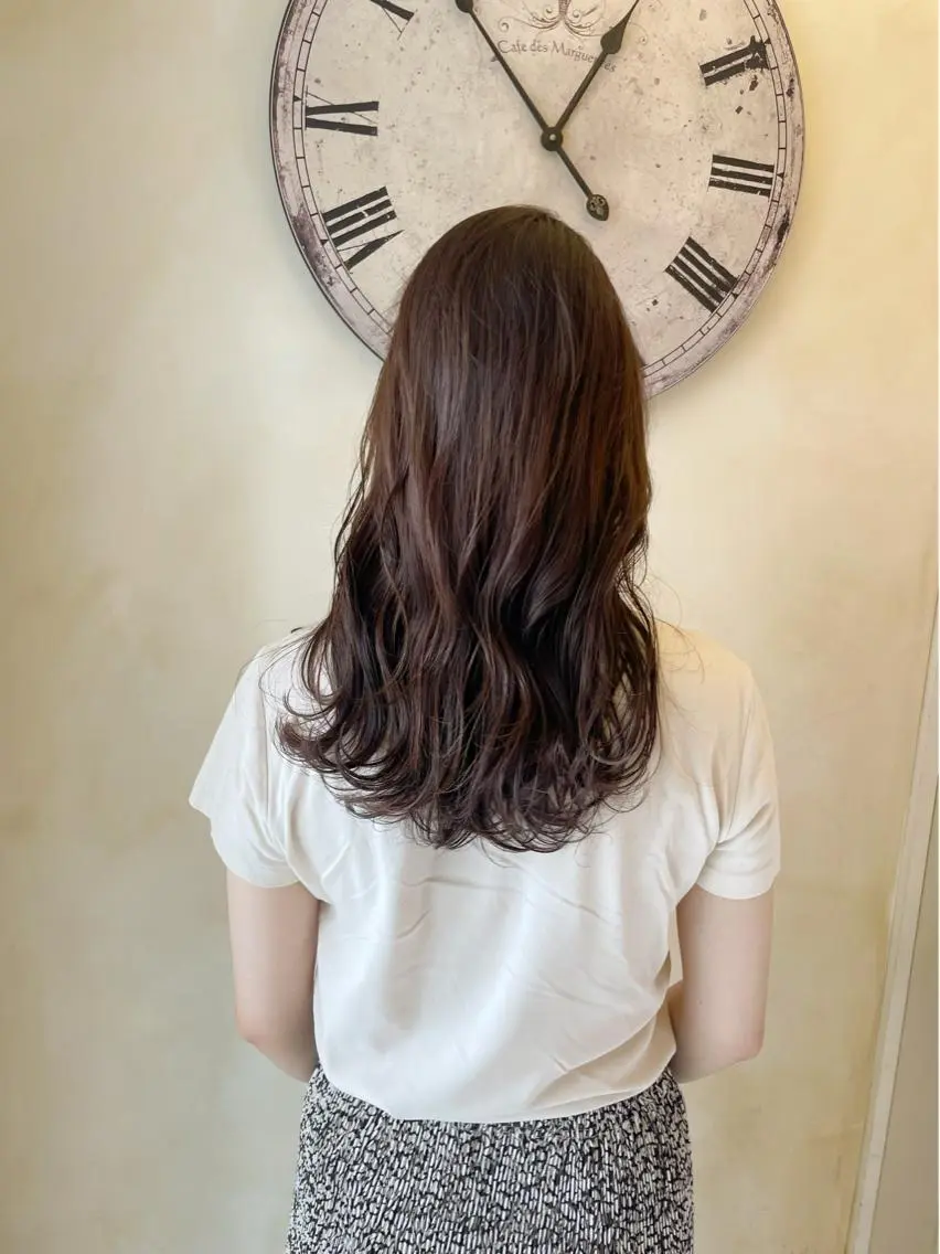 ロング カラー カット ヘアカラー トリートメント 古田 昂也のヘアスタイル
