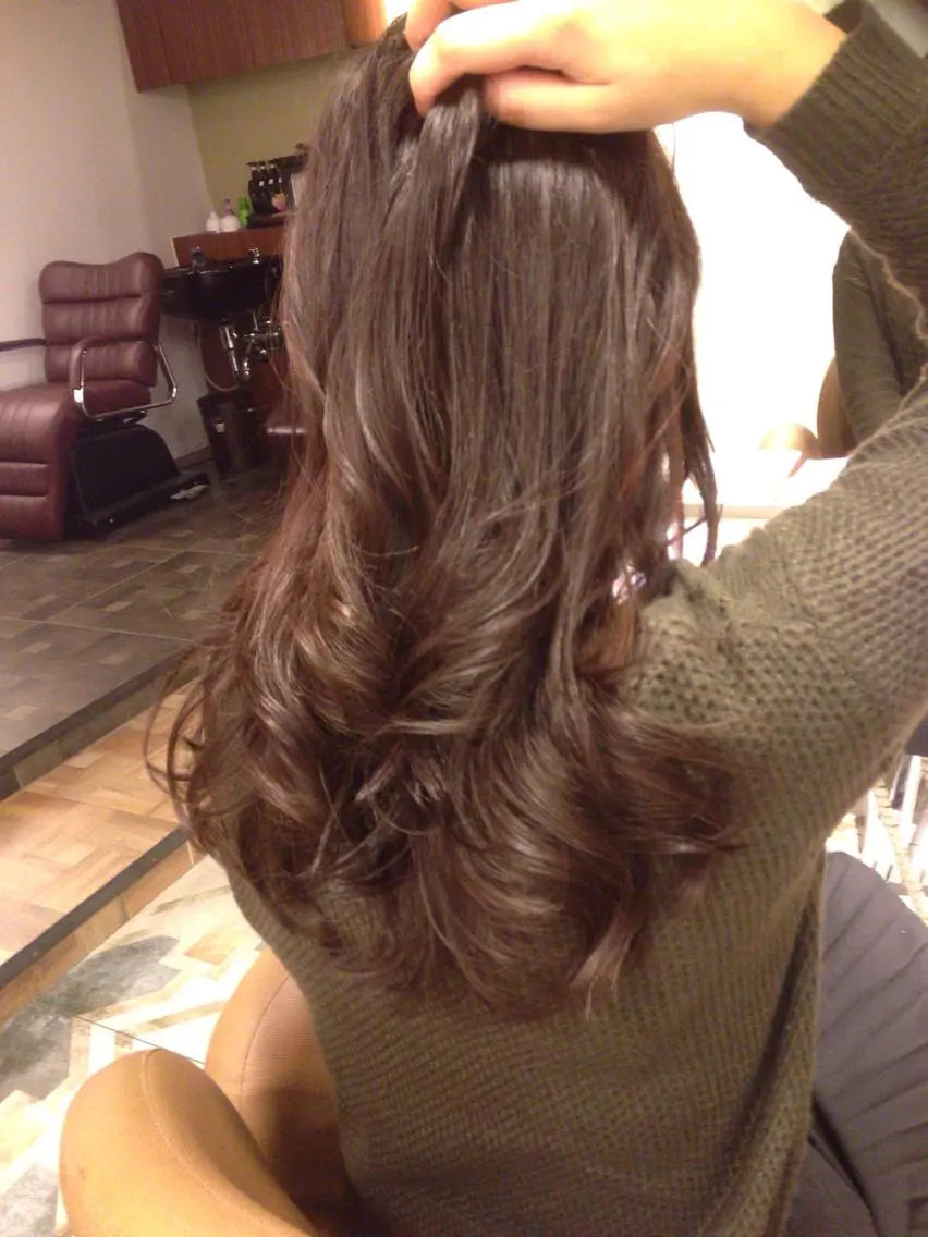 ショート ミディアム セミロング ロング カラー ヘアアレンジ ブリーチ ブリーチなしカラー 【体験】韓国 メイク&ヘア天神のヘアスタイル