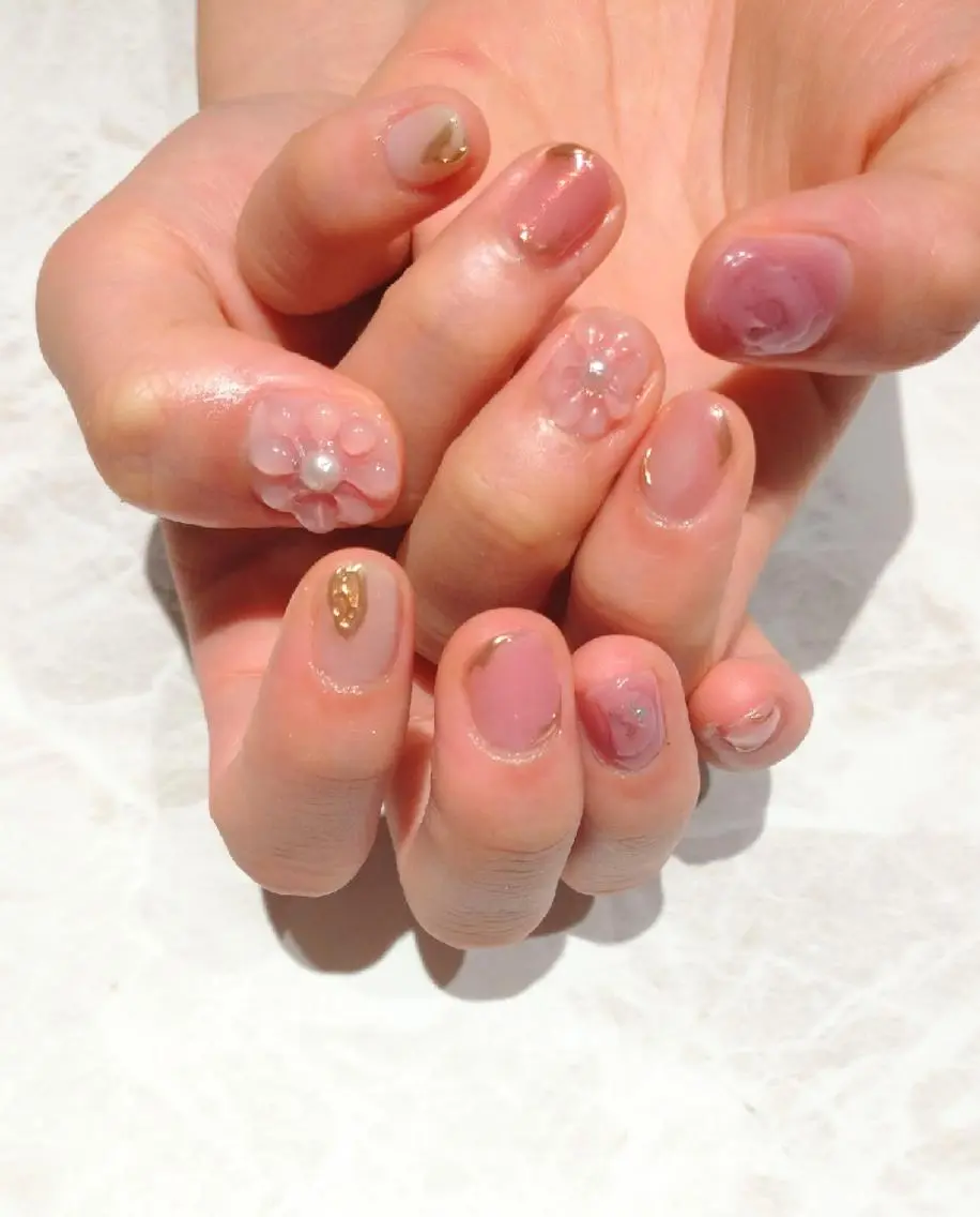 ネイル アートネイル ハンドネイル 會田 瑠衣のネイルデザイン