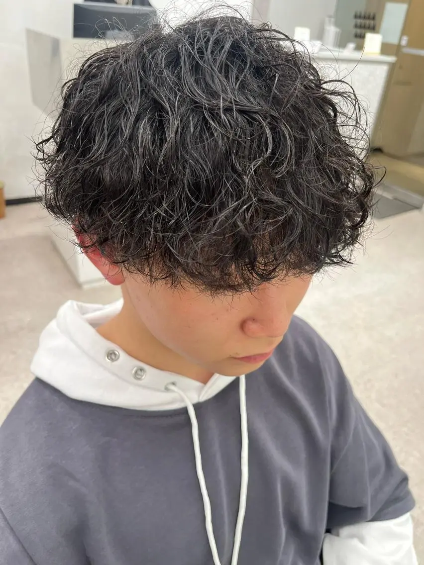 パーマ メンズ カット パーマ 🍐シャドウパーマ メンズ特化/守岡🍐のヘアスタイル