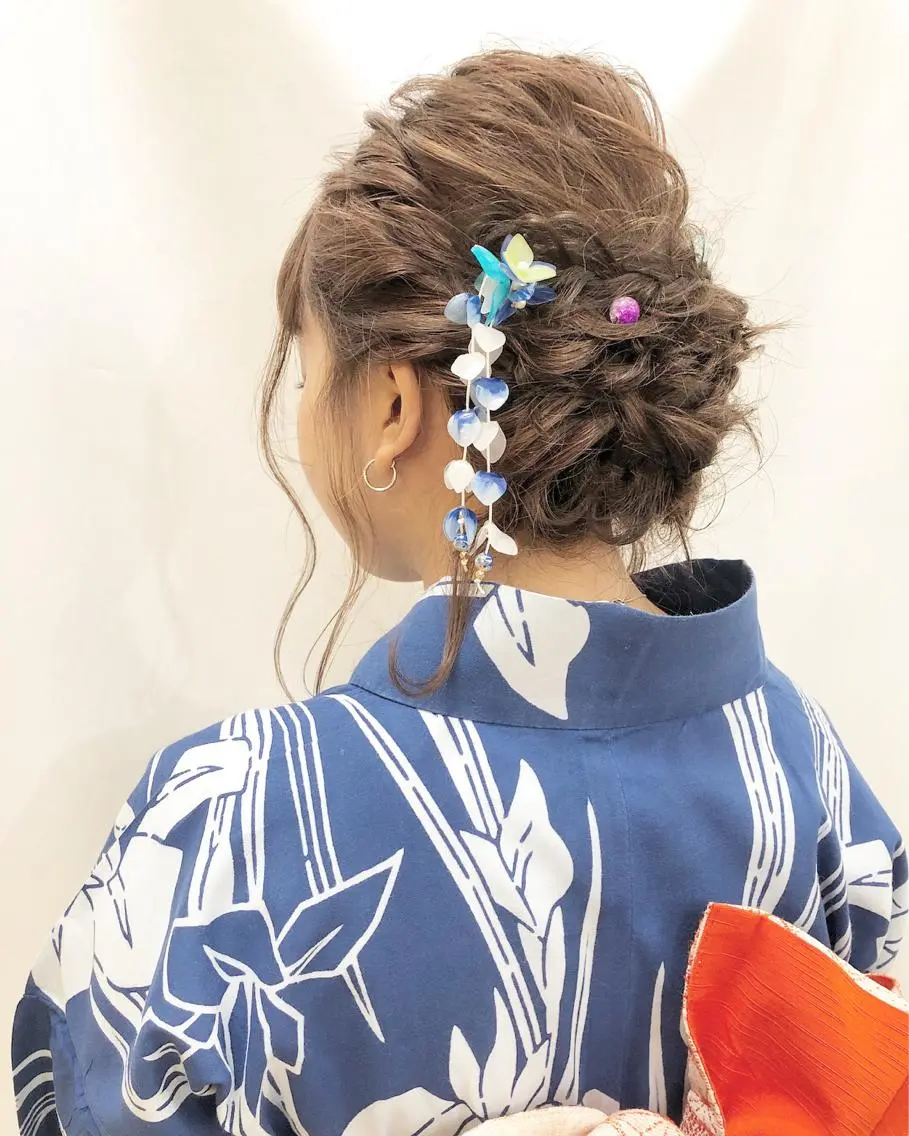 セミロング ヘアアレンジ 🎀ヘアセット/艶髪 /はやしほのか🎀のヘアスタイル
