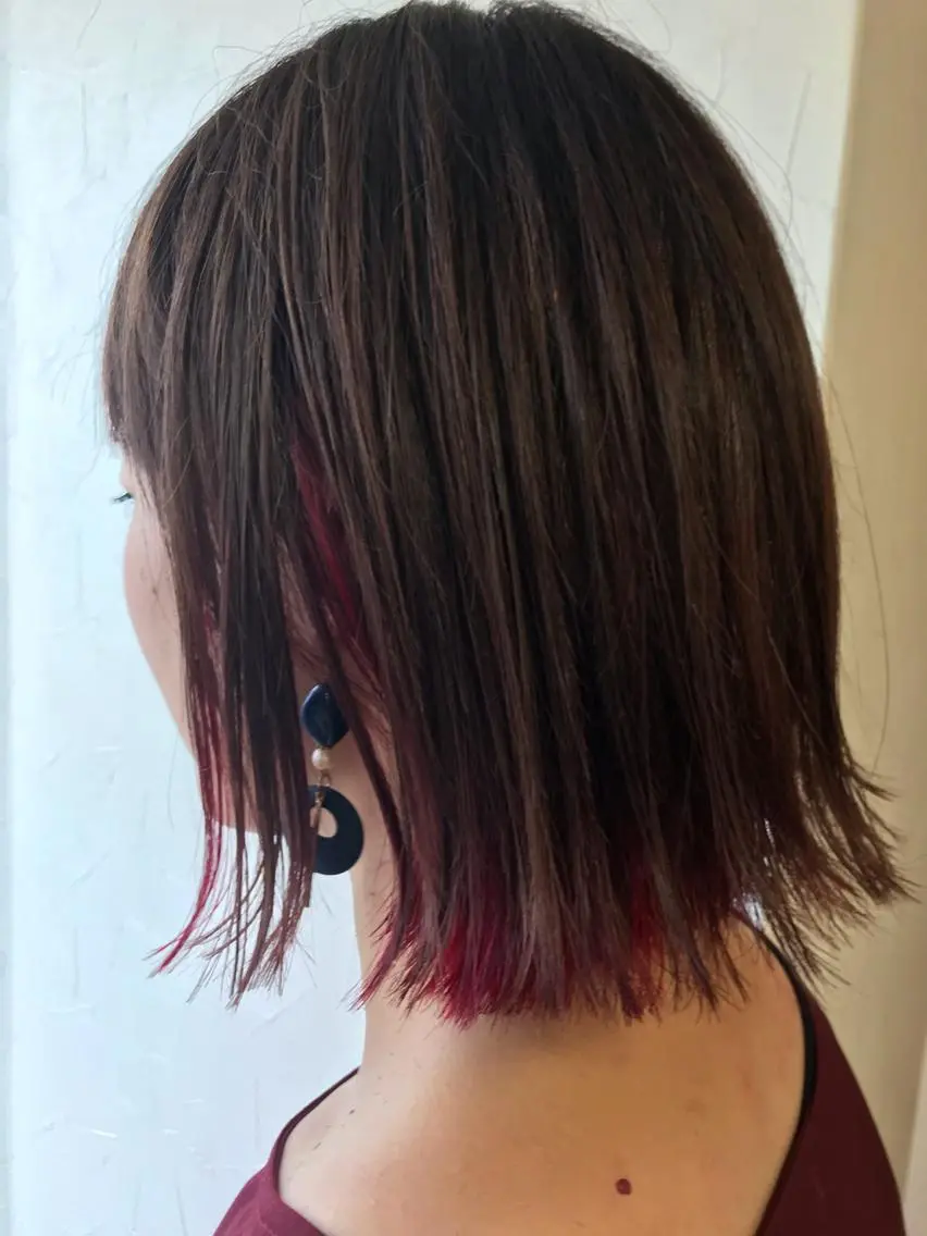 ミディアム カラー レイヤー/髪質改善 🌿青山英里のヘアスタイル