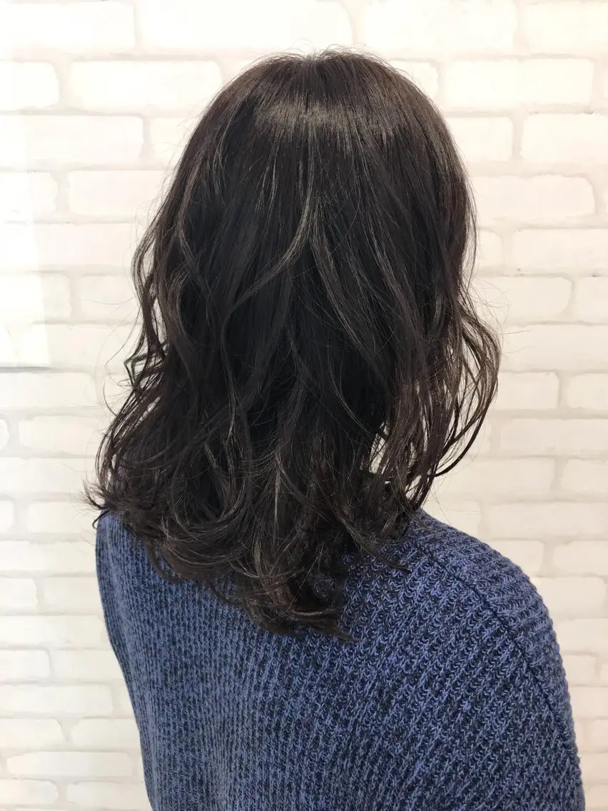 ミディアム カラー アッシュ アッシュブラウン ブラウンカラー 中川 拓弥のヘアスタイル