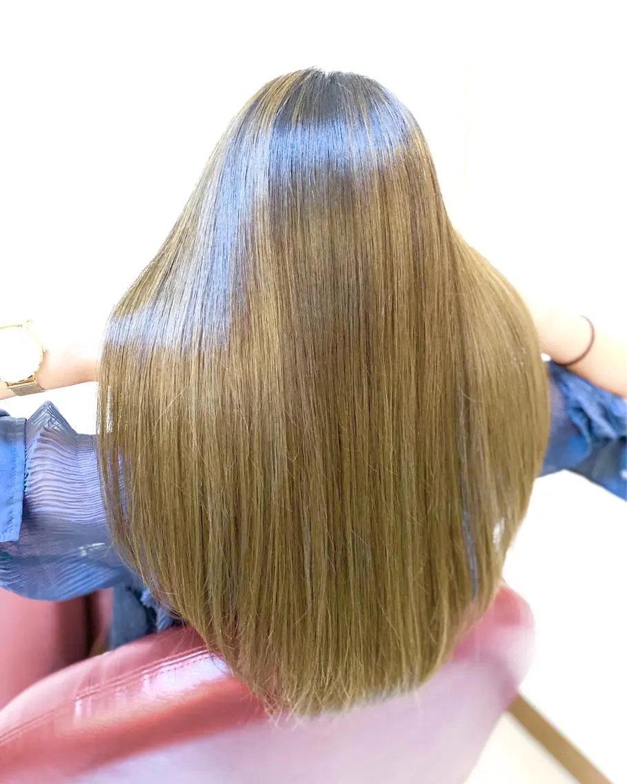 ロング カラー アクアカラー トリートメント カット ヘアカラー 縮毛矯正 トリートメント YURI ✨のヘアスタイル