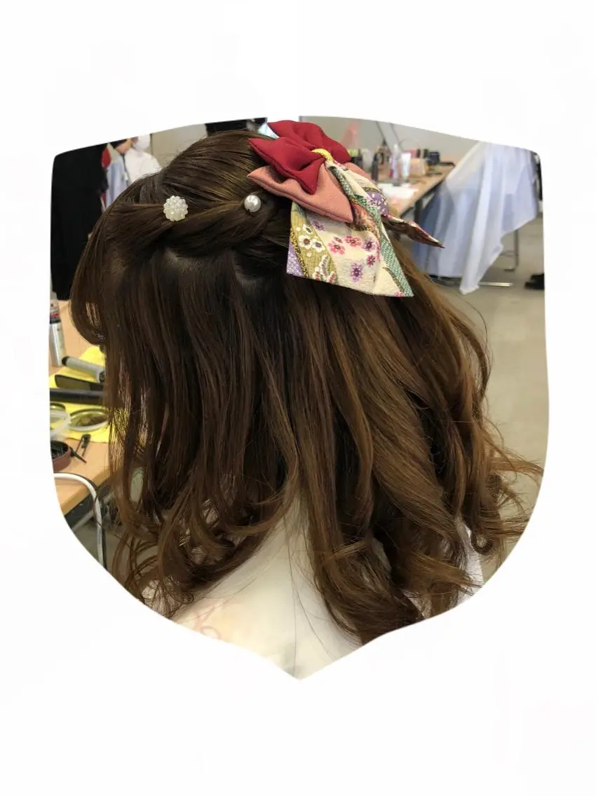 ヘアアレンジ ハーフアップ 卒業式のヘアスタイル HempBeauty 浅野アサミのヘアスタイル