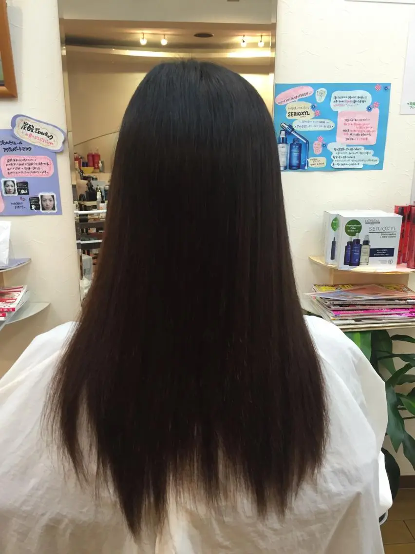 ロング パーマ 縮毛矯正 縮毛矯正モデル募集中 美容室HATSUのヘアスタイル