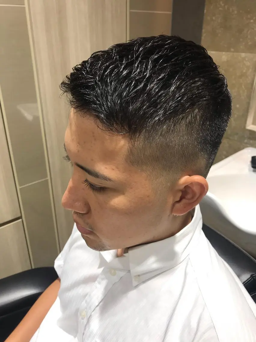 ショート プレミアムバーバー 表参道のヘアスタイル