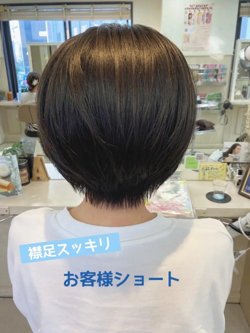 ショート あやかショート 白髪ぼかしのヘアスタイル