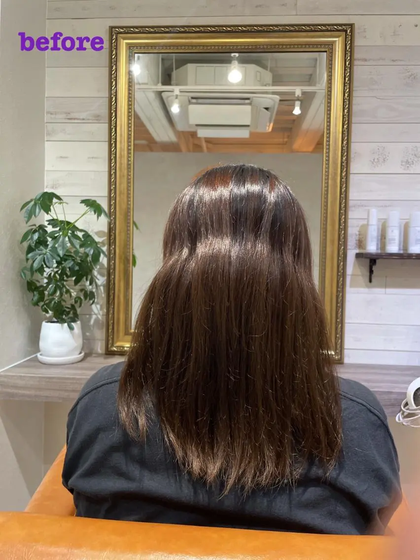ロング 紺谷 久美子のヘアスタイル