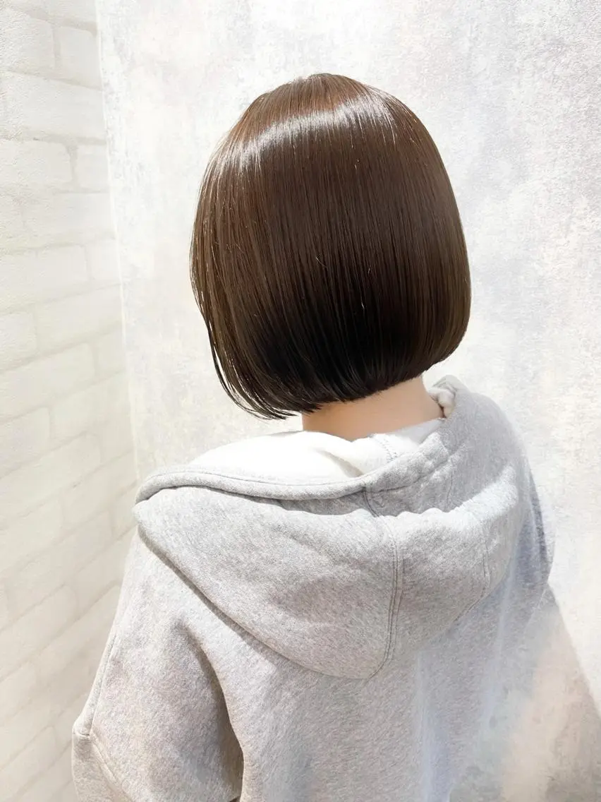 ショート カラー 切りっぱなしボブ ショートボブ ボブ 韓国風ヘア ショートヘア カット トリートメント 🫧ショート・ボブ・ 似合わせ🫧井上歩のヘアスタイル
