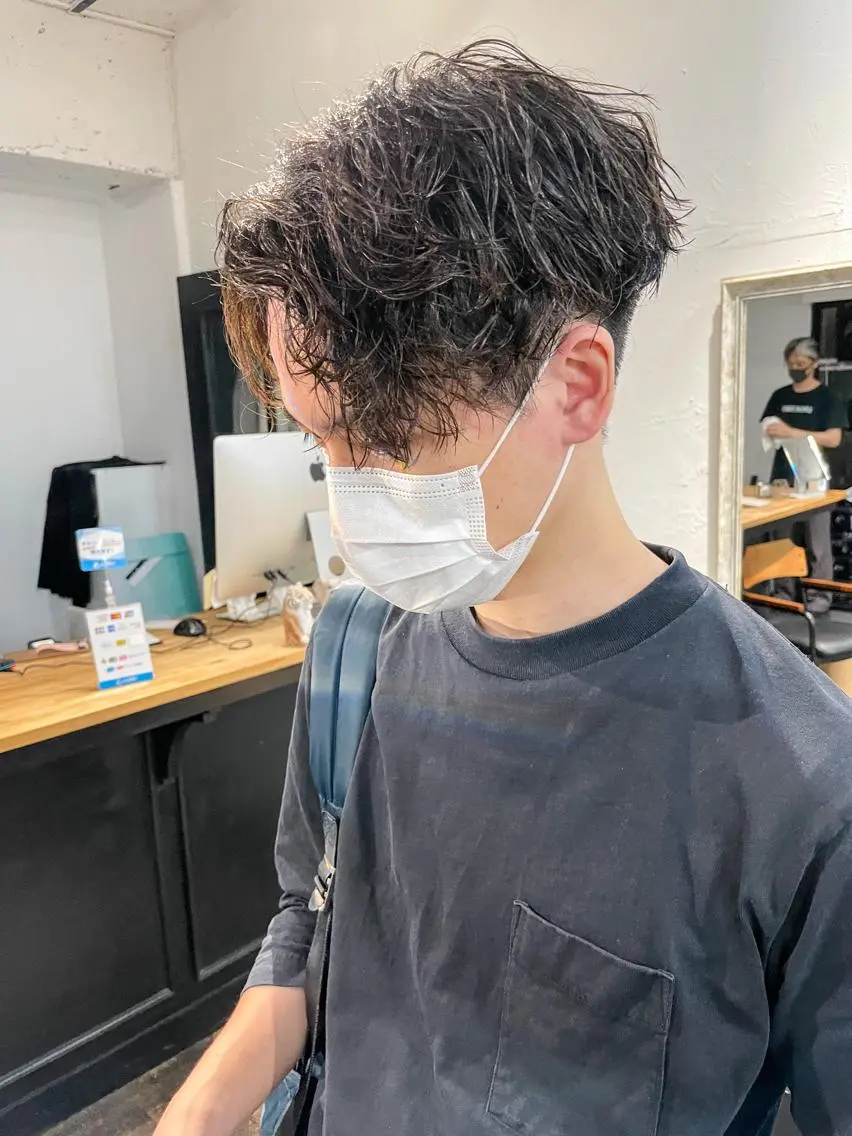 ショート パーマ メンズ カット パーマ メンズパーマ メンズ特化ryoのヘアスタイル
