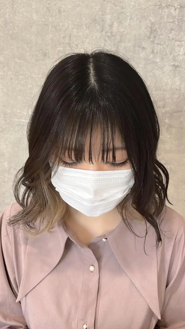 カラー 艶髪/透明感カラー 下山 萌華のヘアスタイル