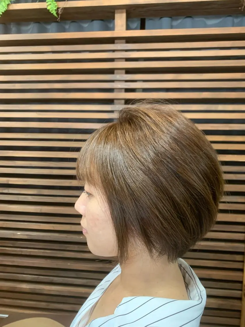 ショート アイブロウ ボブ ♣︎Rikitake Yasu ✂︎のヘアスタイル