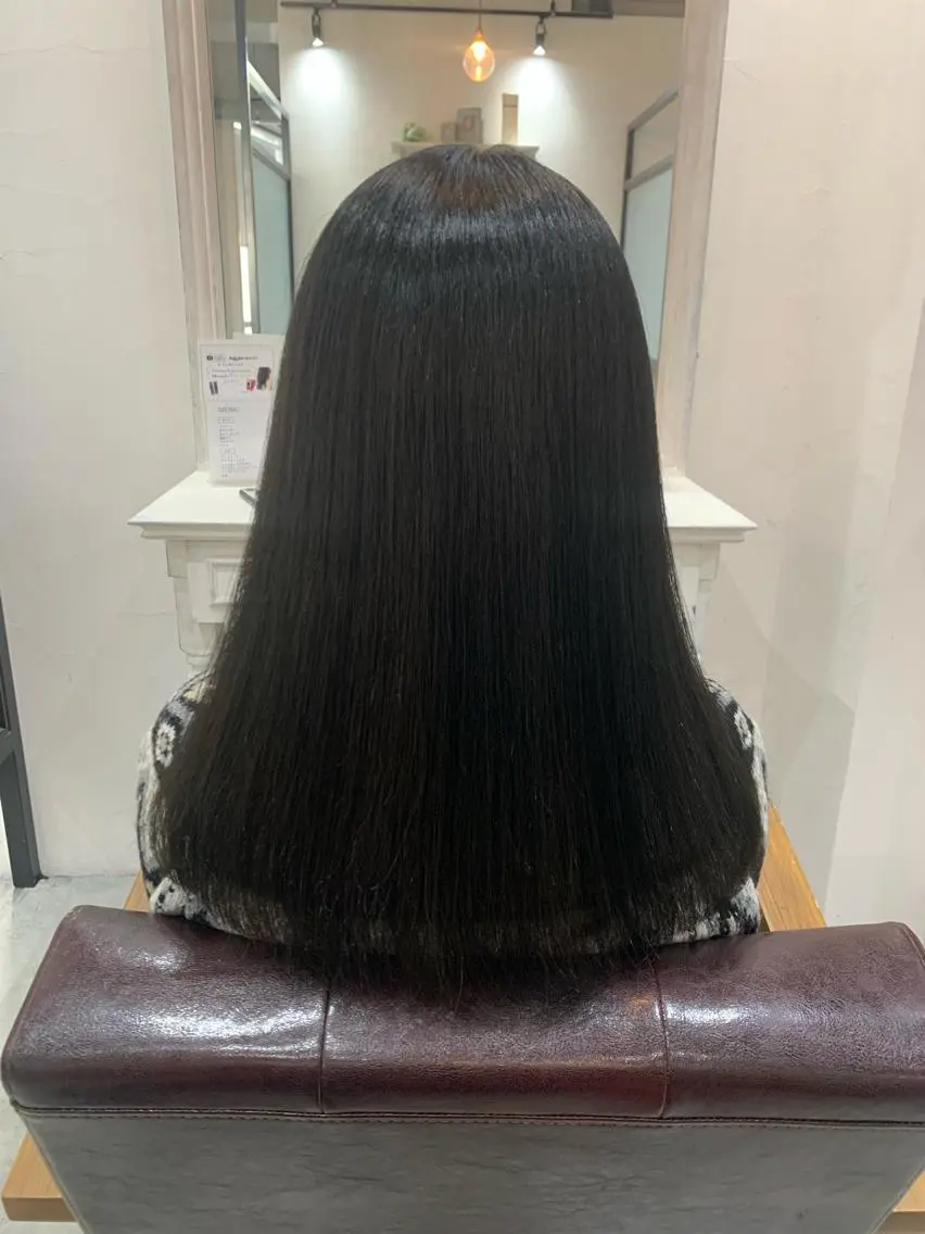 セミロング カラー ヘアアレンジ カット トリートメント kei🤎ベージュ /透明感カラー/博多のヘアスタイル