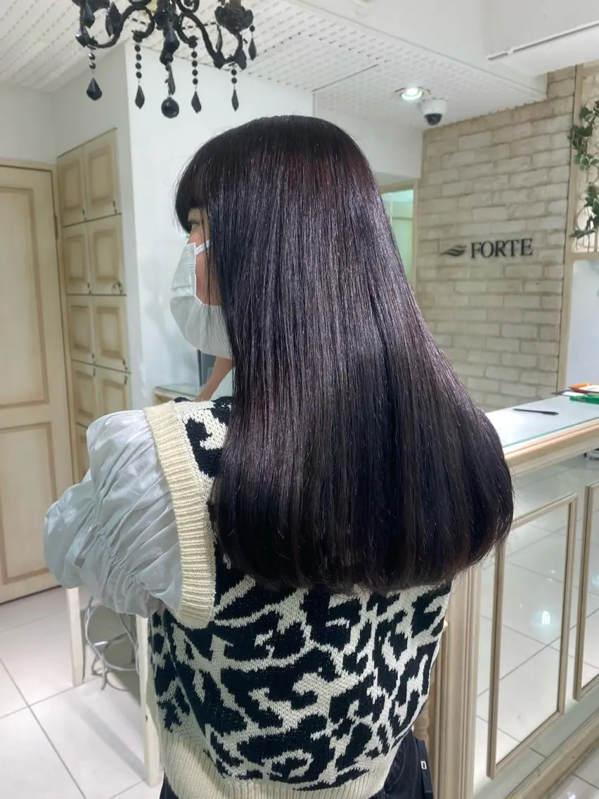 ロング カラー ヘアアレンジ 透明感カラー 古山 結季🌙🖤のヘアスタイル