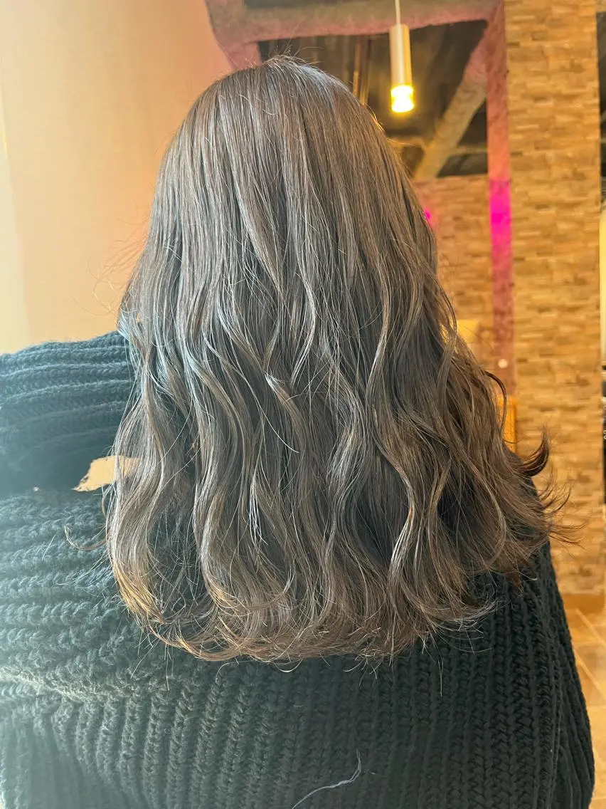 ロング カラー ヘアカラー&縮毛矯正 STAR☆RIVERのヘアスタイル