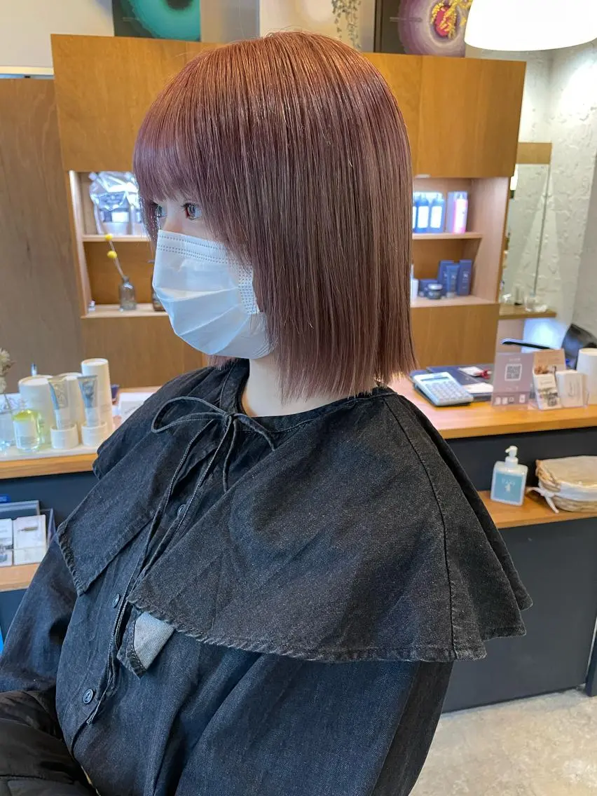 ショート カラー 🌿レイヤーボブ/パ ーマ🌿 木梨健太のヘアスタイル