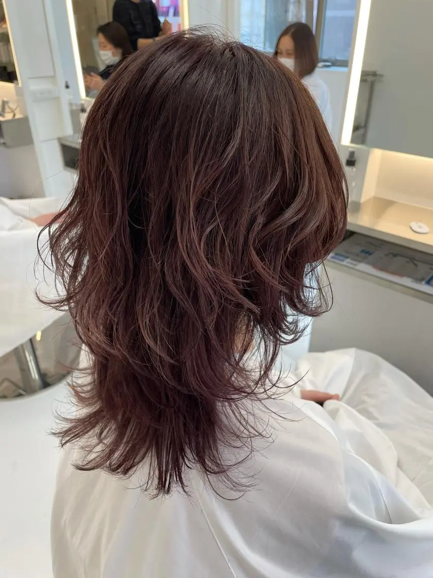 ミディアム カラー 💈髪質改善メニュー 佐藤 萌💈のヘアスタイル