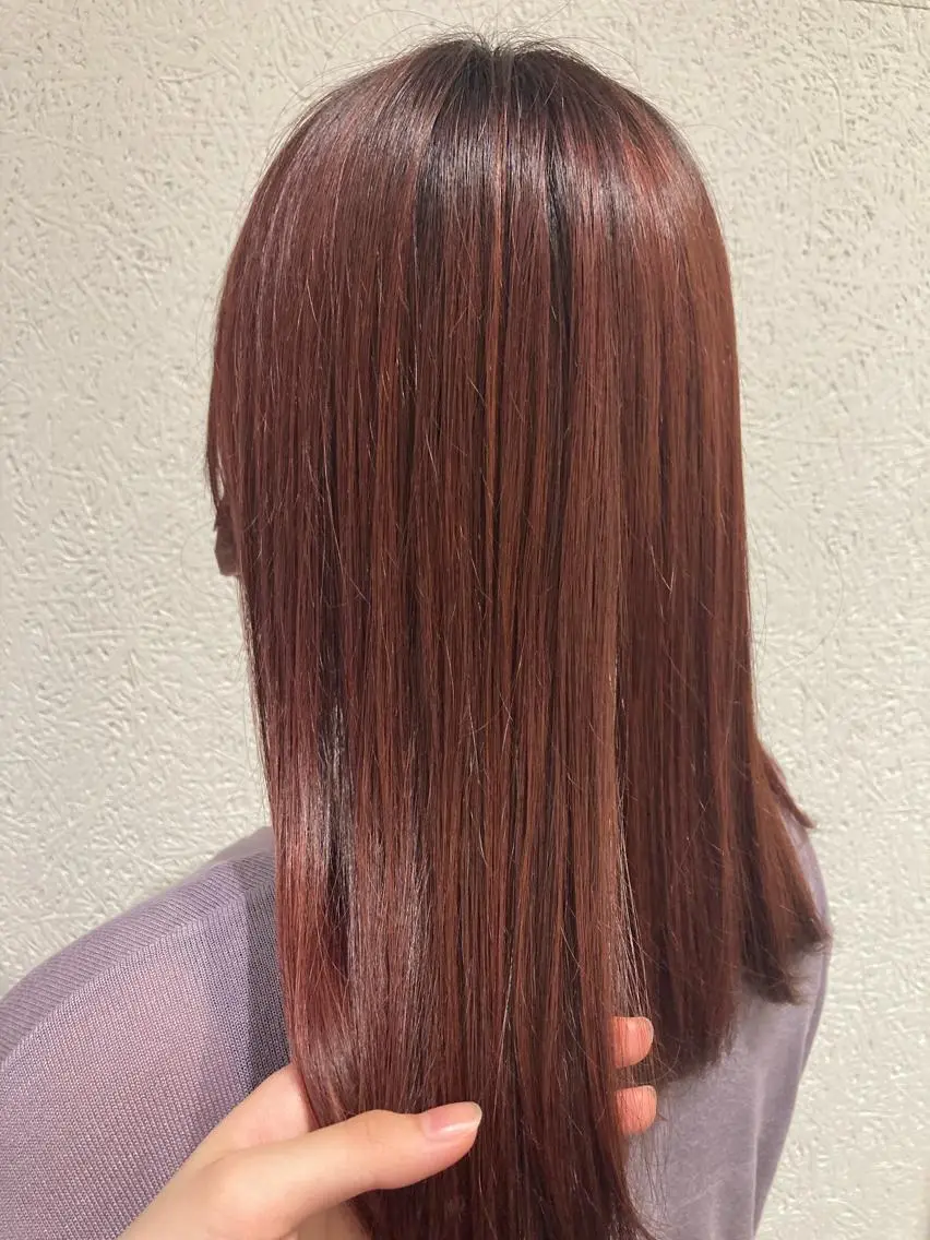 セミロング カラー ミルクティー量産💙 💙ブリーチ特化💙のヘアスタイル